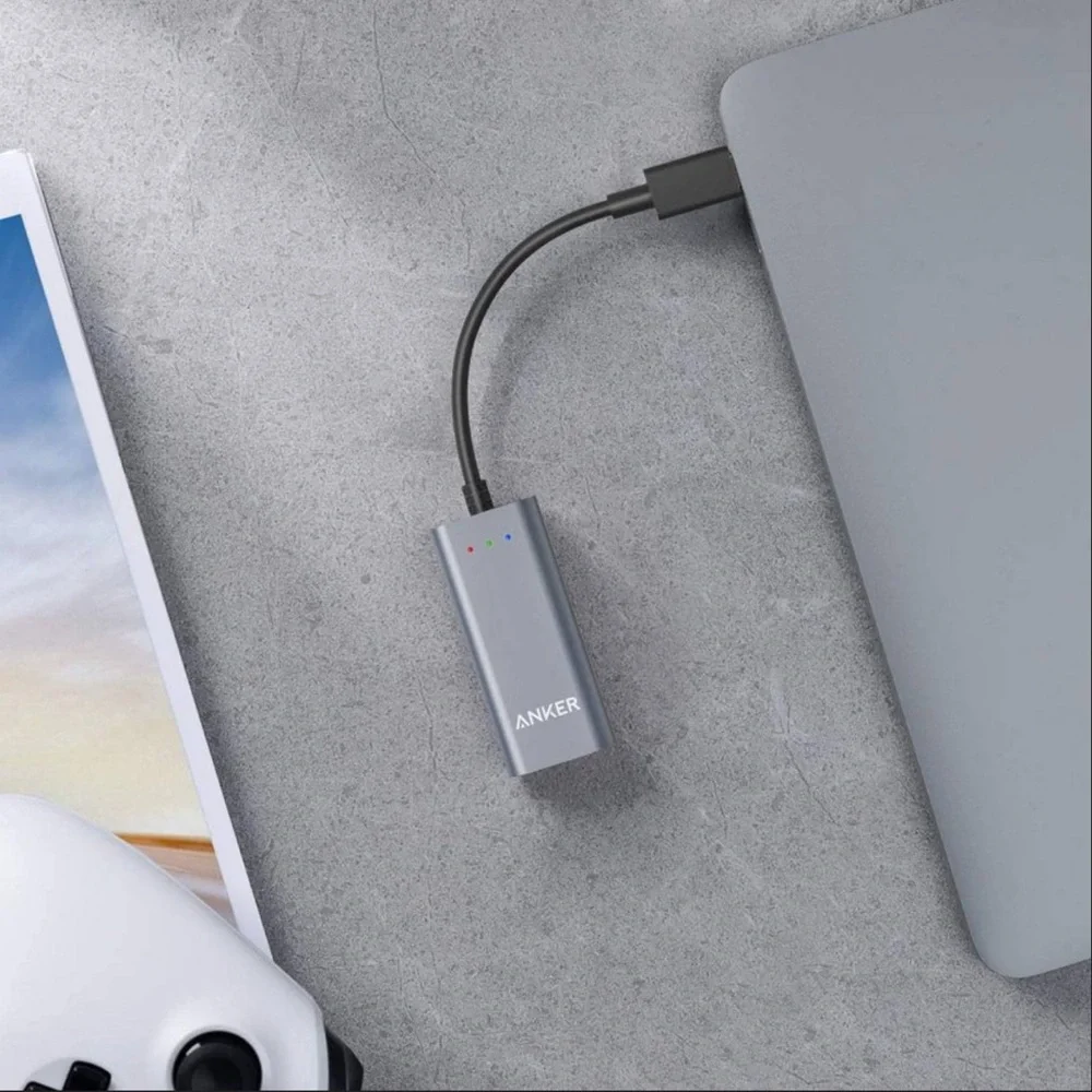 Anker High-Speed Ethernet Adapter Portable 1 Gigabit Hub